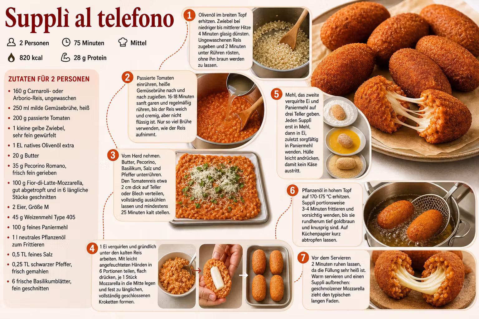 Rezept: Supplì al telefono