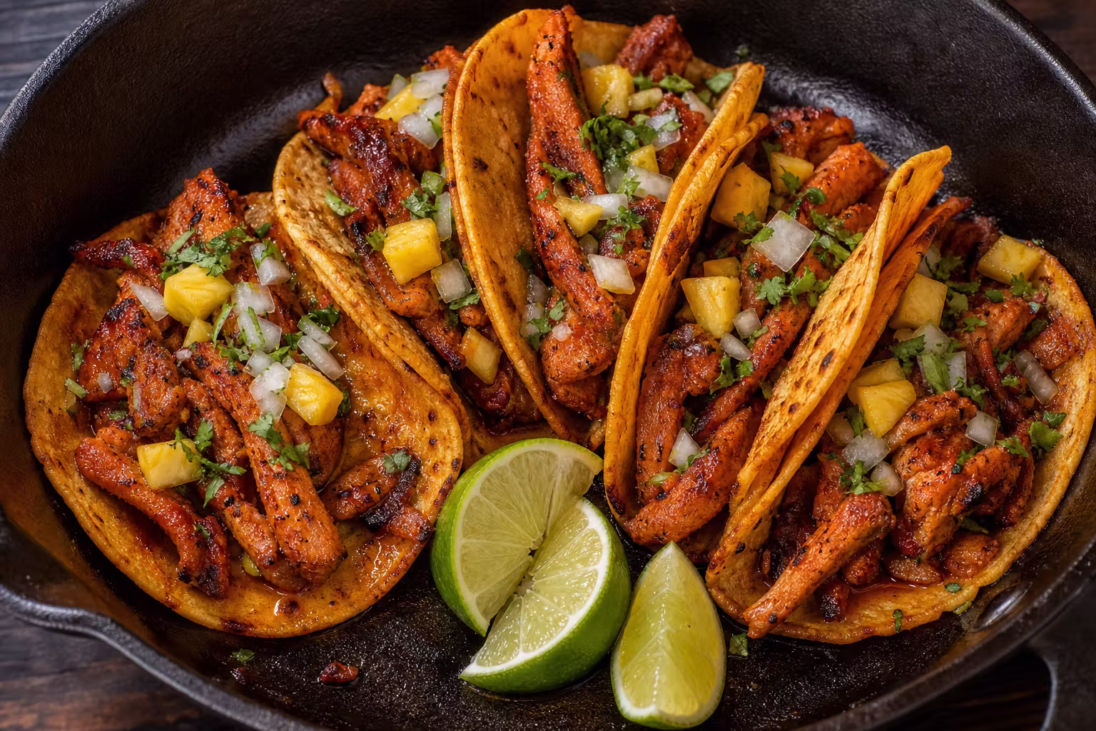 Tacos al Pastor aus der Pfanne