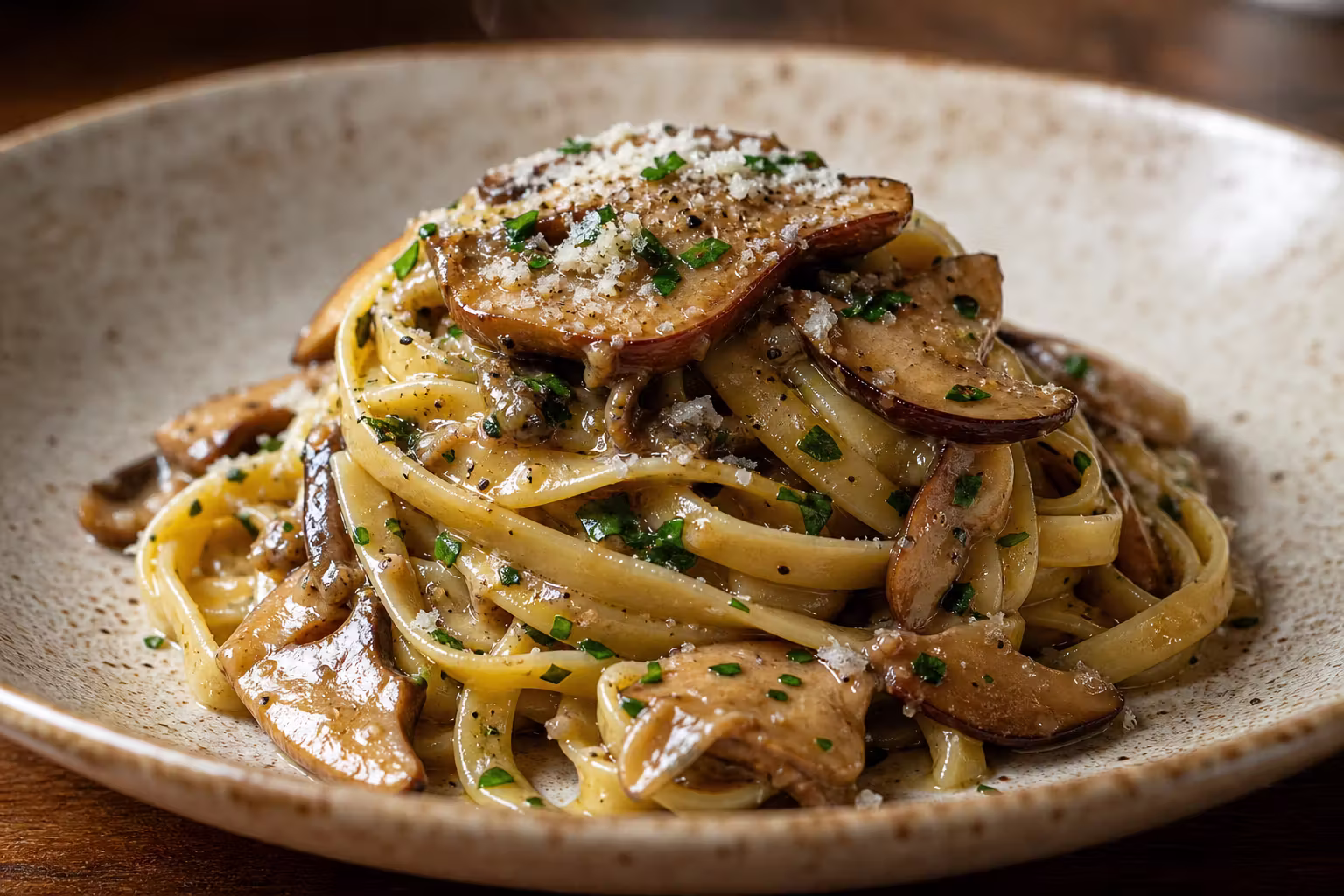 Tagliatelle ai Funghi Porcini