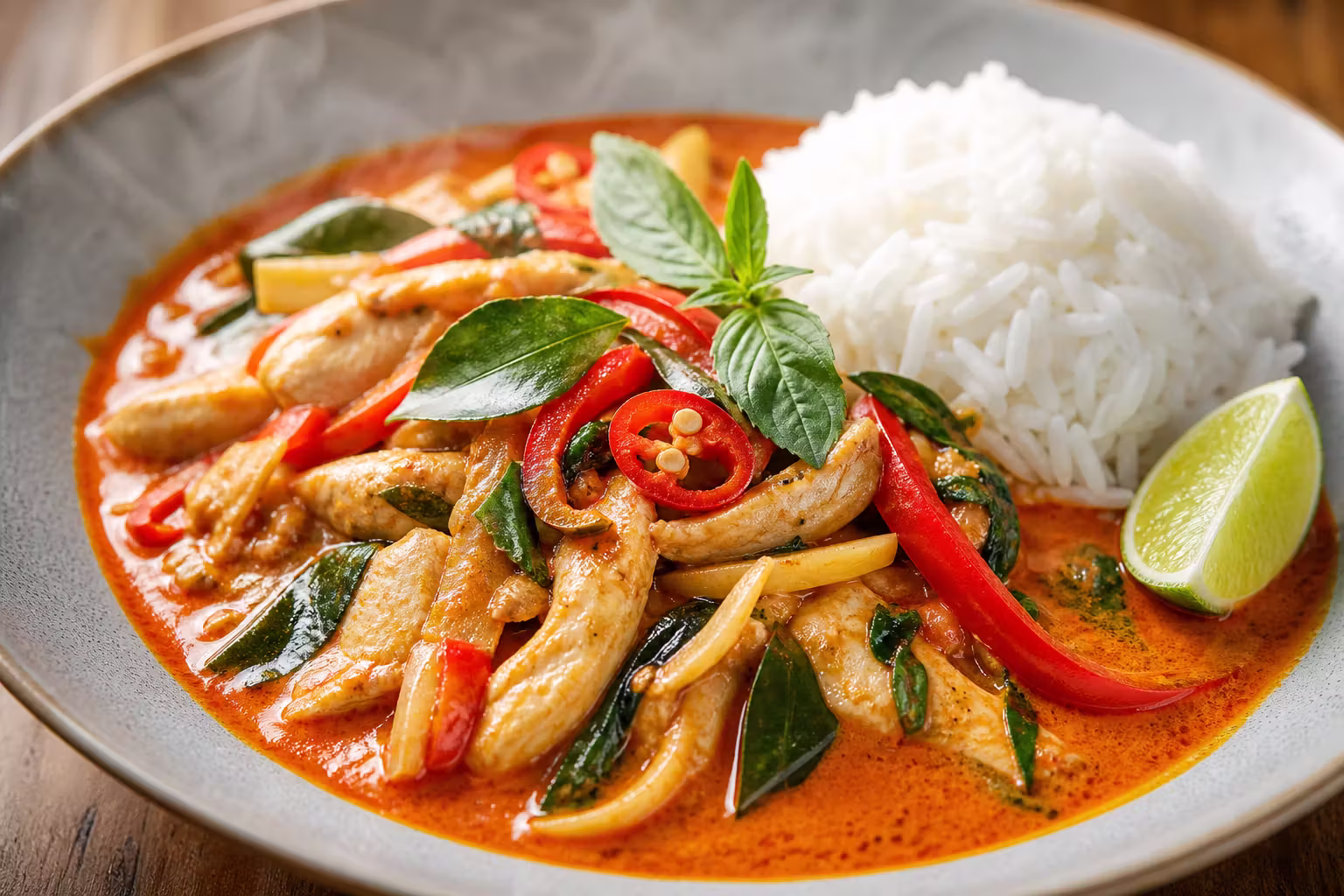 Thai Red Curry mit Hähnchen