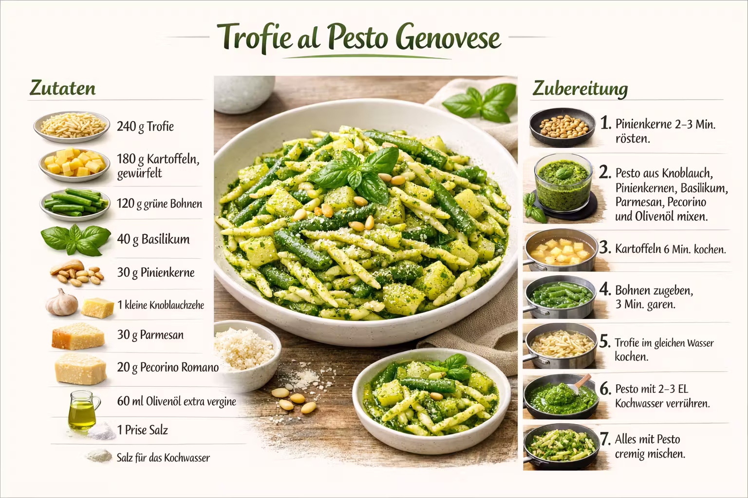 Rezept: Trofie al Pesto Genovese